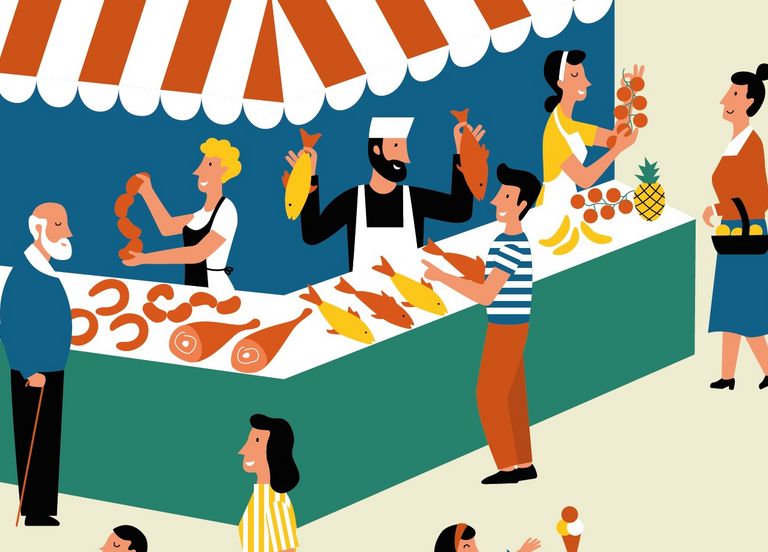 Inauguration de halle du marché